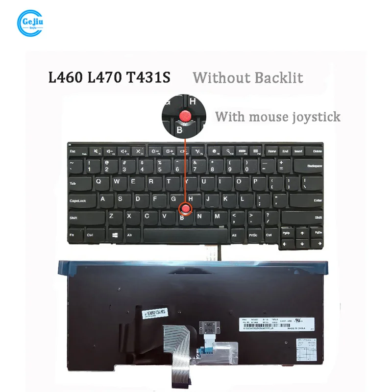 New ORIGINAL Laptop Keyboard For Lenovo Thinkpad T450 T460 T450S L440 L450 L460 L470 T431S