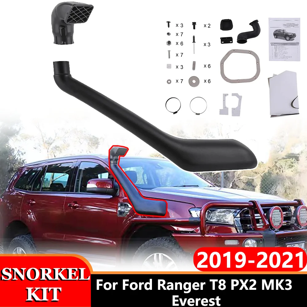 

4X4 Car Air Intake Snorkel kits for Ford Ranger T8 PX2 MK3/Everest 2019 2020 2021 Airflow Pickup Off Road Auto Accessories