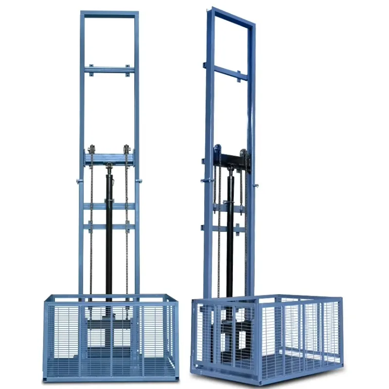 Factory Direct 2026 Hydraulic Scissor Electric Lifting Platform Mobile Cargo Lift And Guide Rail Elevator For Warehouse Cargo Ha