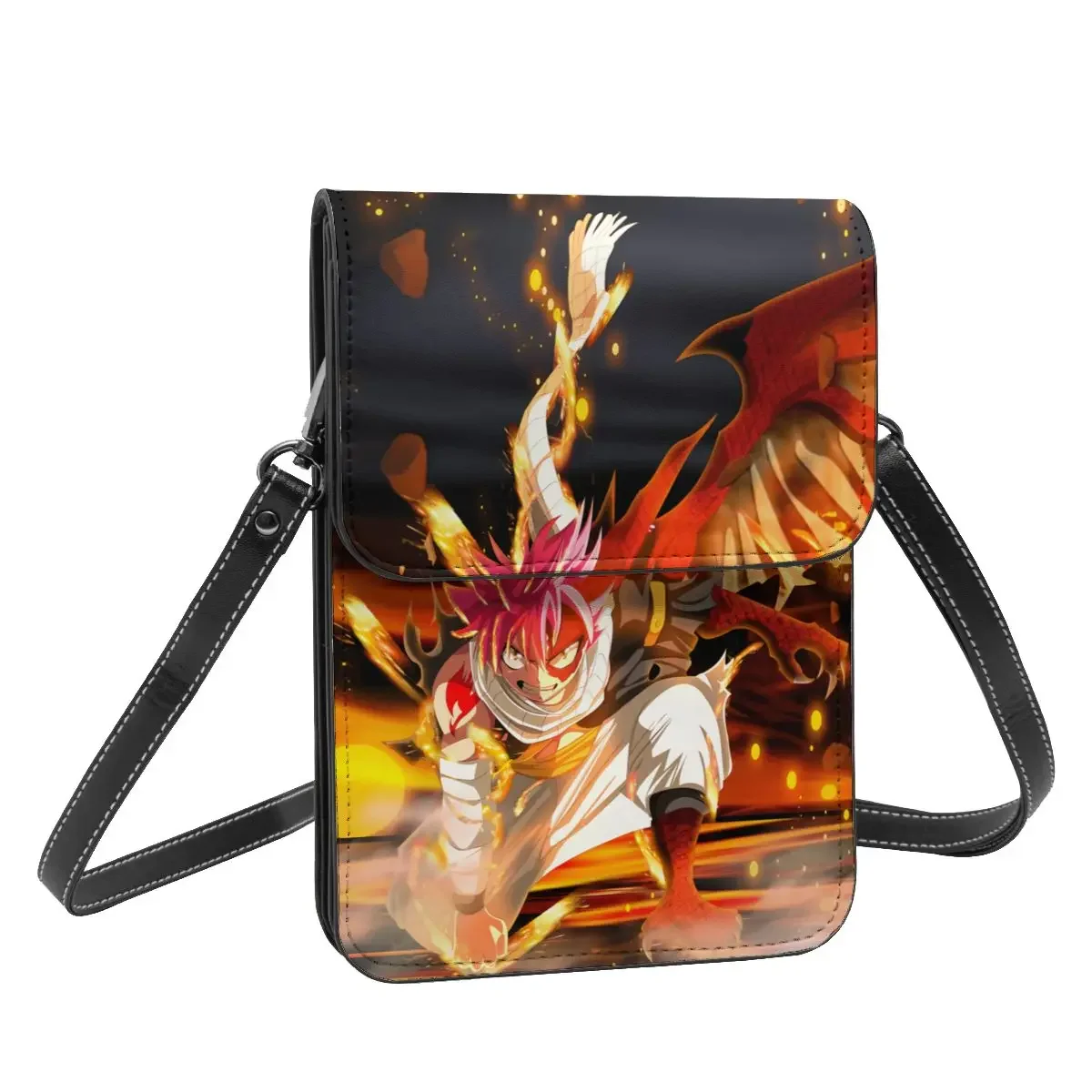 Anime FAIRY TAIL Crossbody Wallet Cell Phone Bag Shoulder Bag Cell Phone Purse Adjustable Strap