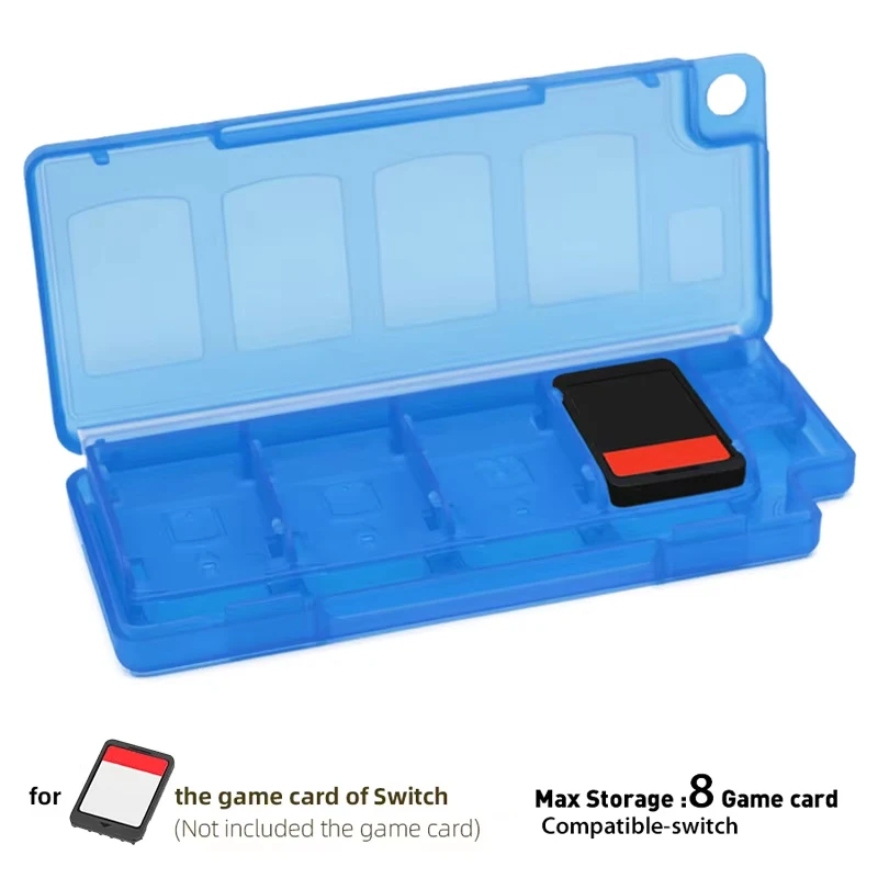 حافظة بطاقات الألعاب المحمولة 8 في 1 من DATA FROG لوحدة التحكم في صندوق تخزين وحامل خرطوشة وإكسسوارات السفر