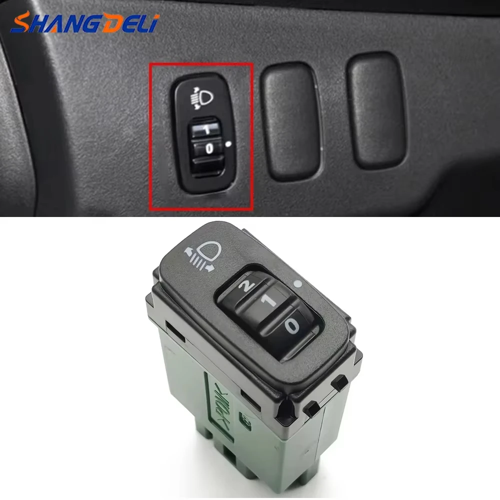 Auto Car Headlight Level Adjustment Switch Headlamp Leveling Button for Mitsubishi Lancer Evo X Outlander ASX