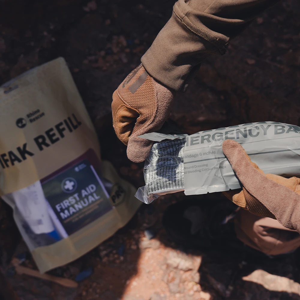 RHINO RESCUE IFAK Trauma Kit Pouch | Customizable System for Tactical,Outdoor & EMS | Durable, Compact First Aid Organization