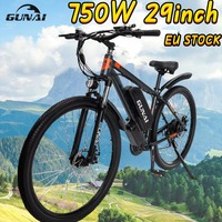 Electric Bike GUNAI GN29 48V 750W Powerful Motor 29*2.1inch Tire Ebike for Adult 15Ah Battery E bike
