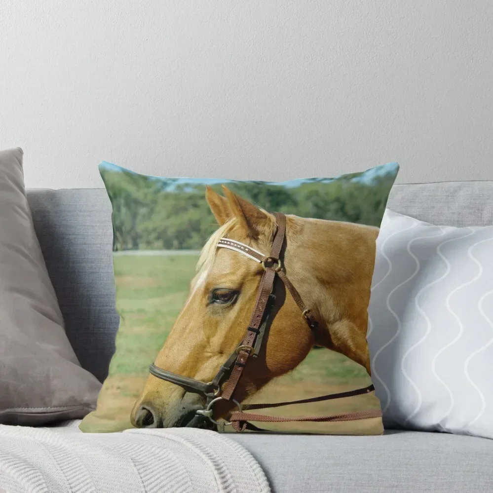 

PALOMINO PORTRAIT Throw Pillow Luxury Cushion Cover pillow pillowcase sleeping pillows Pillow Covers Decorative