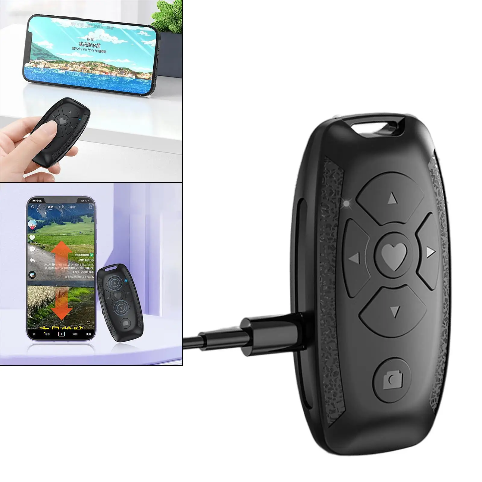 جهاز تحكم عن بعد لاسلكي لنظام أندرويد و ios ، مع زر بلوتوث 4.0 ، مؤقت ذاتي ، لجوال شاومي وهواوي