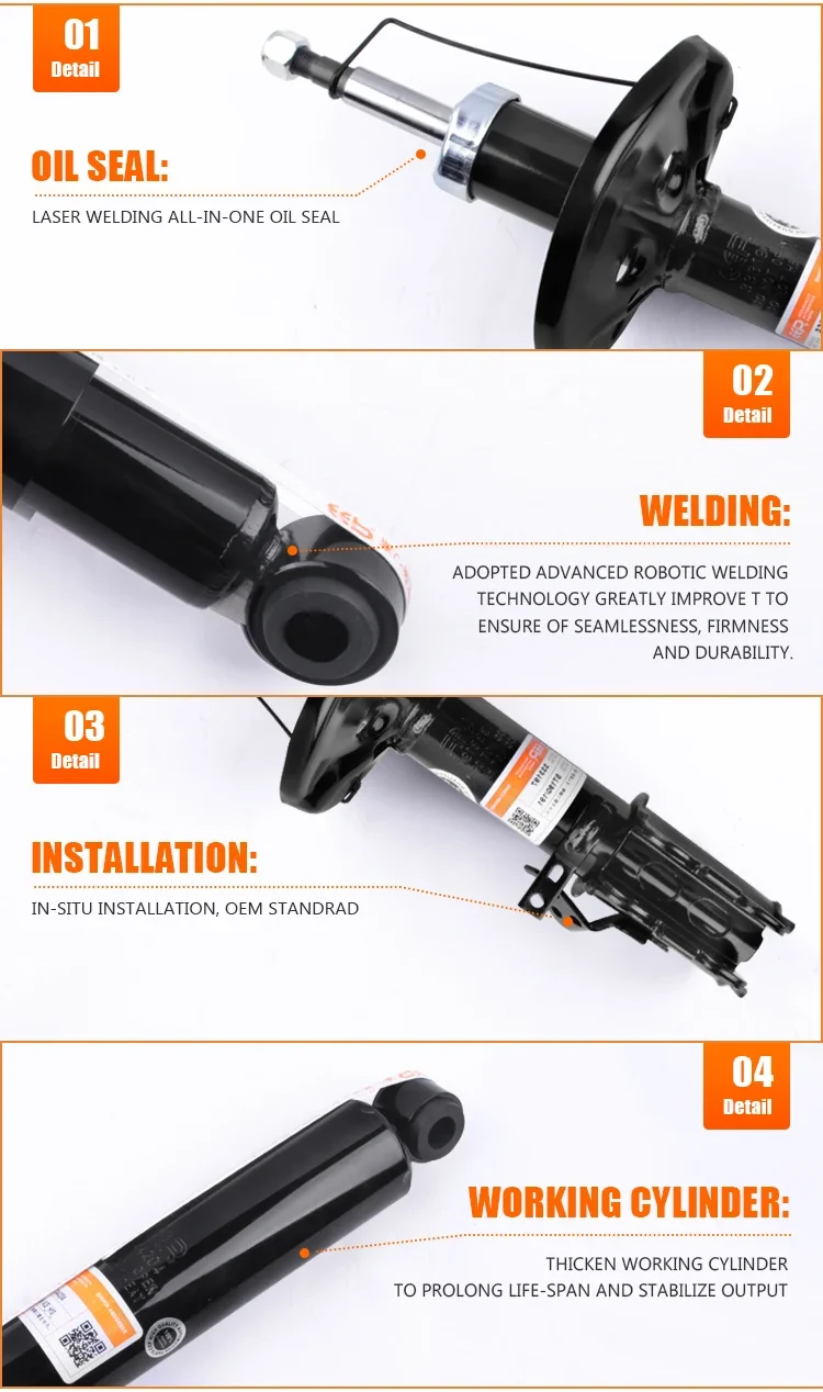 EEP Auto Parts Gas Filled Struts Assembly Front Right Shock Absorber For TOYOTA Lexus RX350 48520-80638