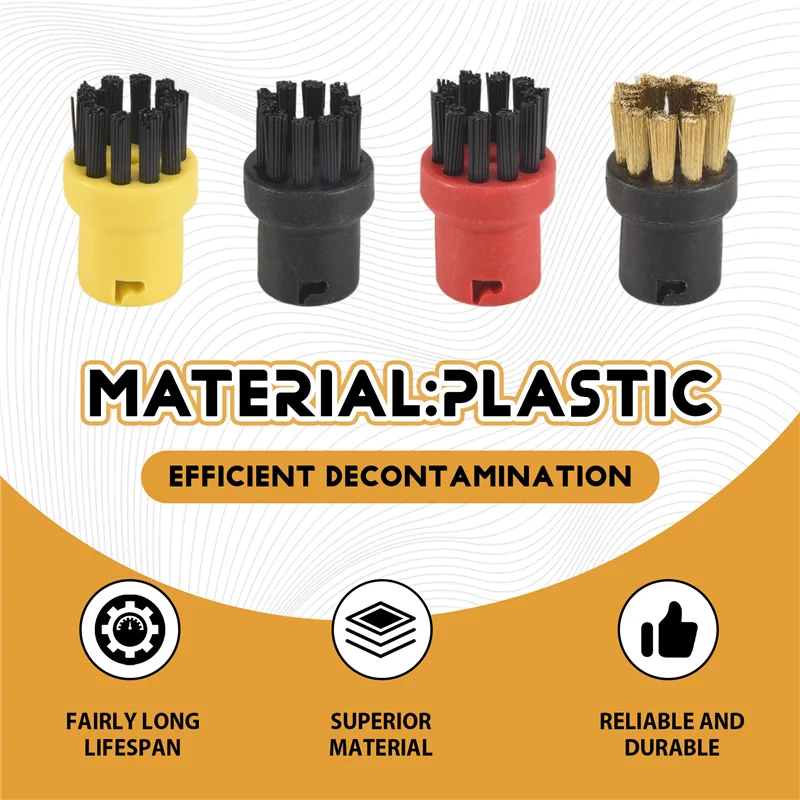 YCOC-6 個ラウンドブラシノズルキットケルヒャー SC1 SC2 SC3 SC4 スチームクリーナー部品