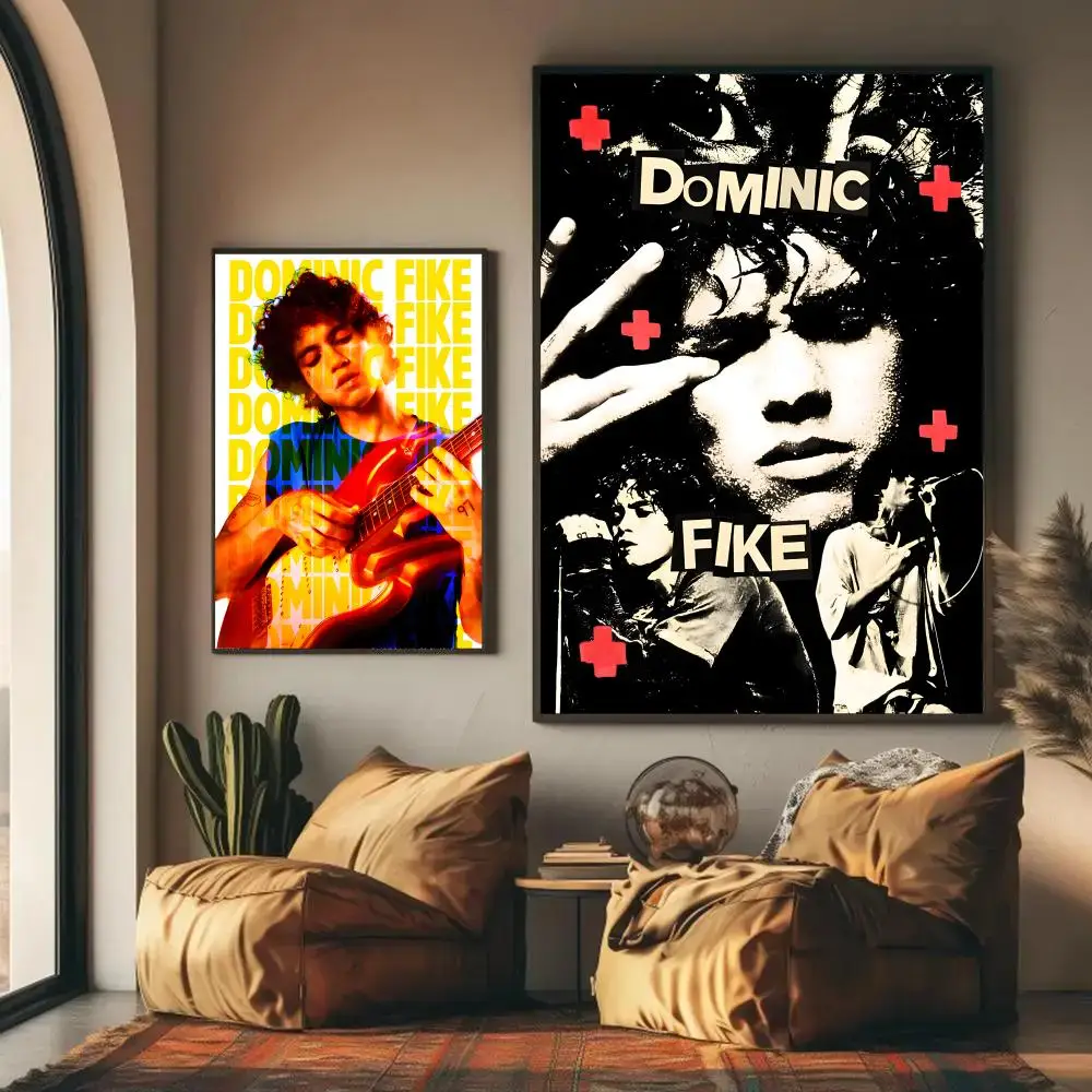 Dominic Fike Poster Self-adhesive Wall Mural Art Waterproof Sticker For Bar Room Decor High Quality Print Gift