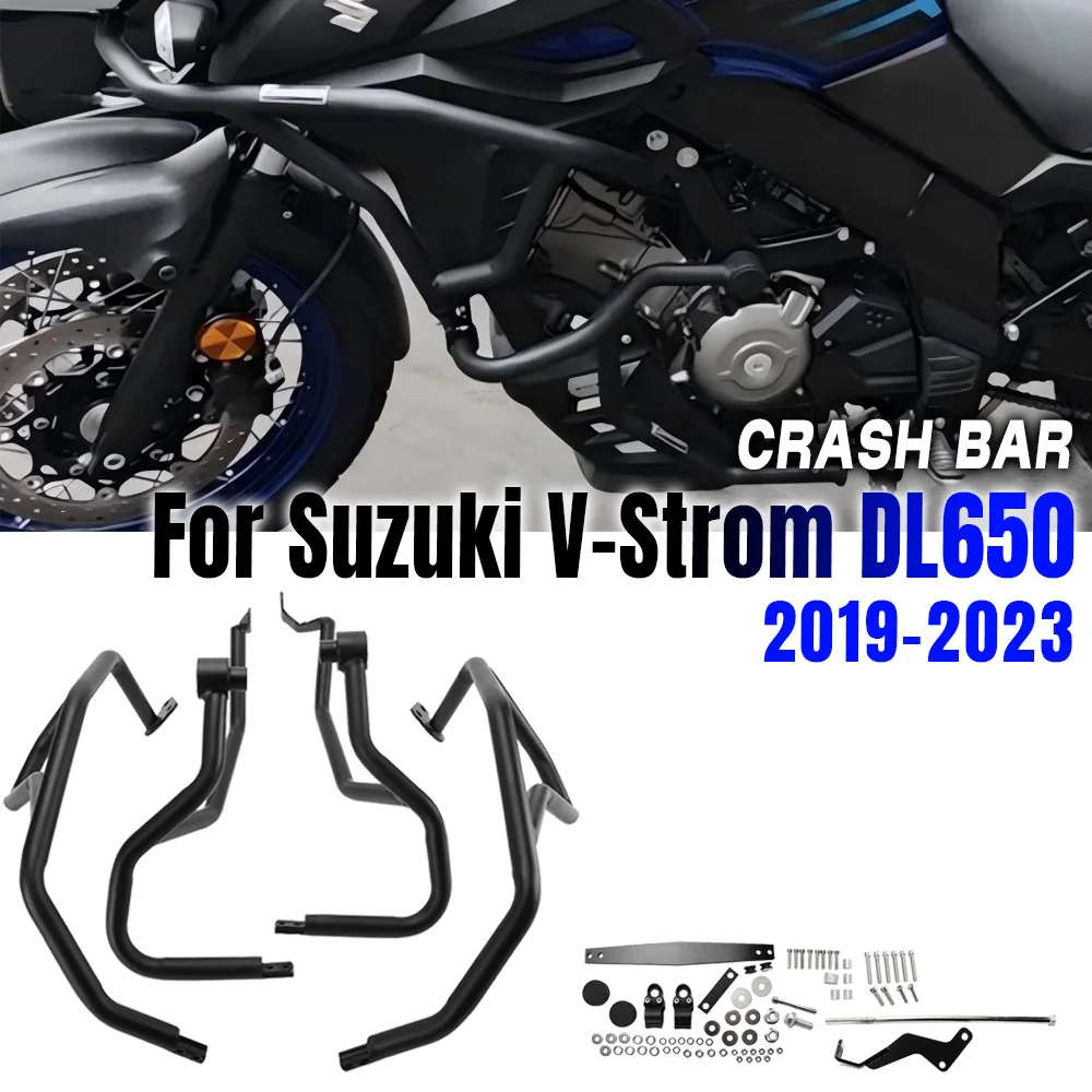 

For Suzuki V-Strom DL650 DL 650 2019-2023 Motorcycle Engine Guard Crash Bar Bumper Freeway Falling Frame Side Protection Set