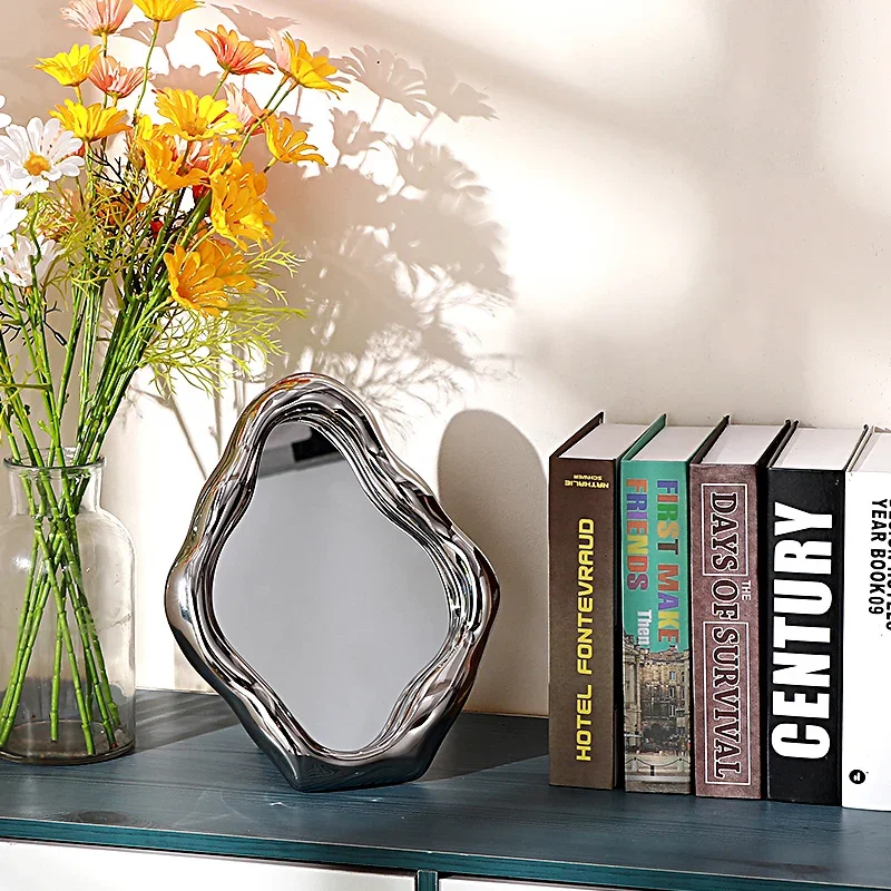 

Girls Vintage Decorative Mirrors Home Aesthetic Dorm Decorative Mirrors Korean Funky Dekoratif Aynalar Nordic Home Decor YN50DM