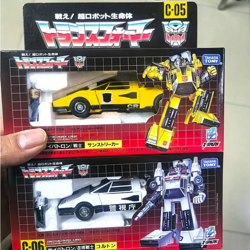 Offre Spéciale – Ensemble de figurines articulées Takara Tomy Transformation Missing Link C-05 C-06 – Modèle de déformation mobile – Cadeau d'anniversaire