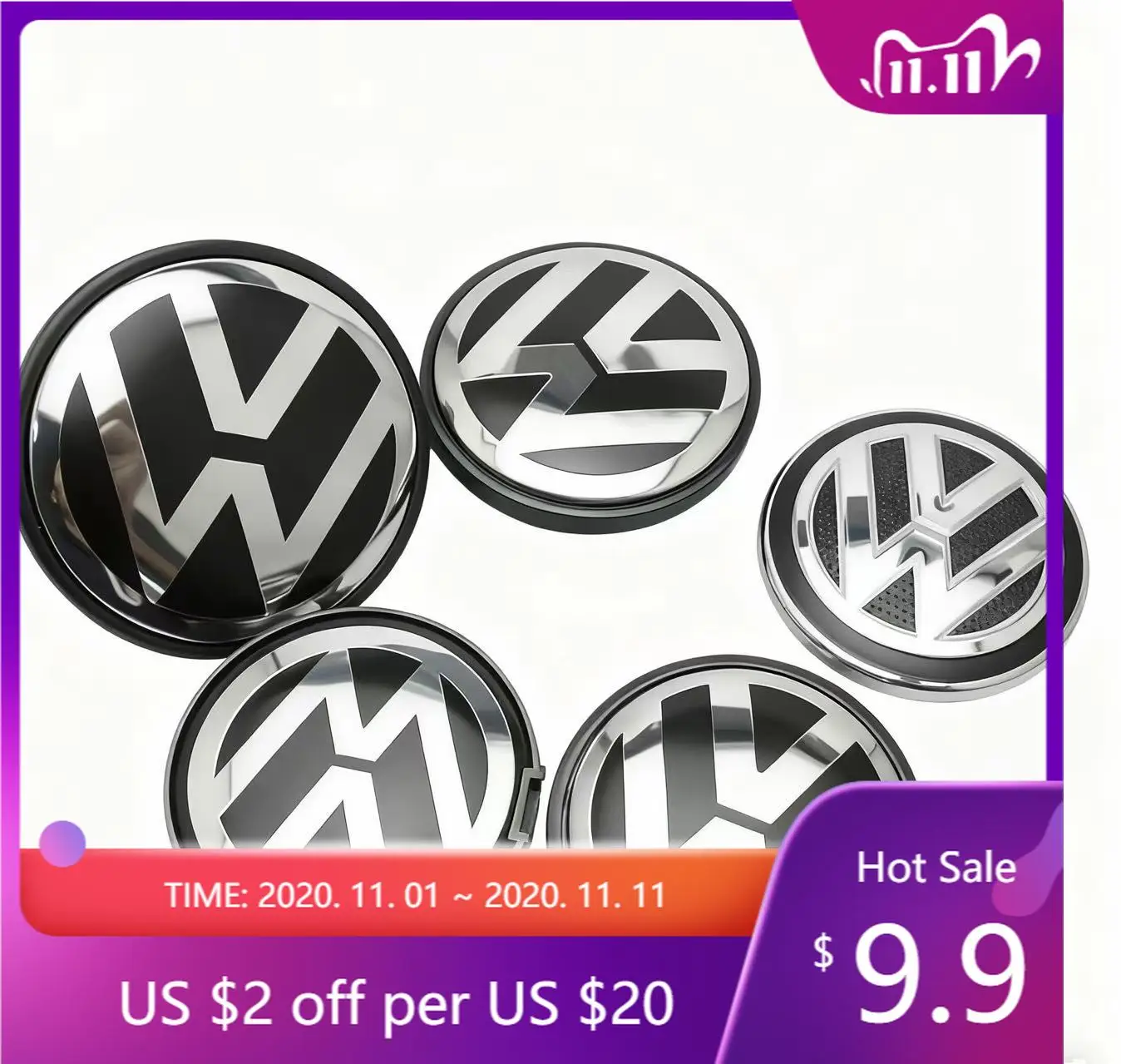 

4pcs car wheel center cover logo suitable for Volkswagen Santana Sagitar Magotan Passat Touareg CC Tanyue Polo Lavida Touran