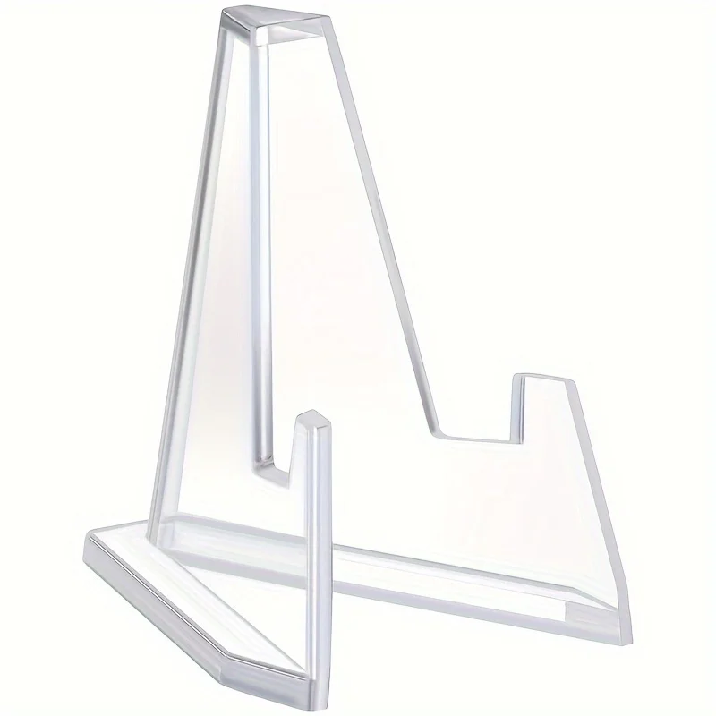 12pcs, Mini Clear Acrylic Easel Stands Coin Display Easel Holder Baseball Sports Card Stands Trading Graded Card Easel Stand