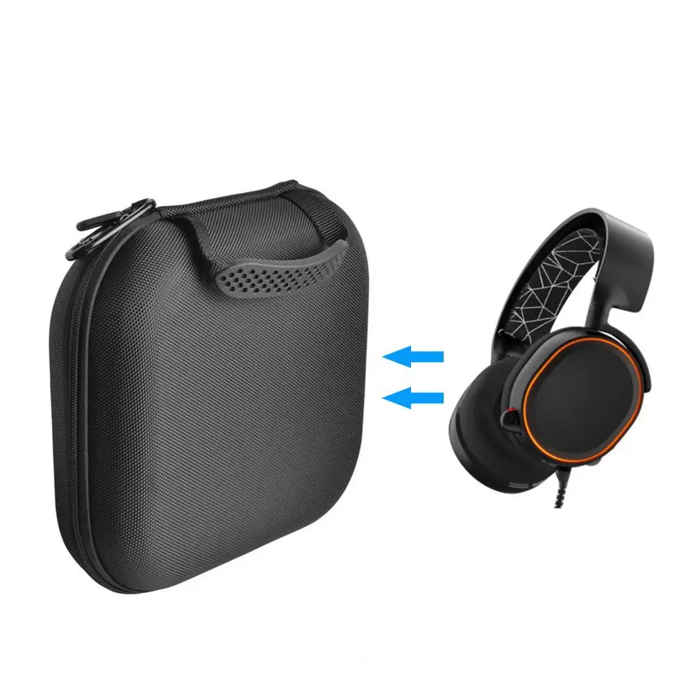 حقيبة تخزين سماعة الرأس حقيبة حمل سماعة الرأس مقاومة للماء حقيبة تخزين سماعات الرأس مع سحاب لسماعات الأذن للسفر