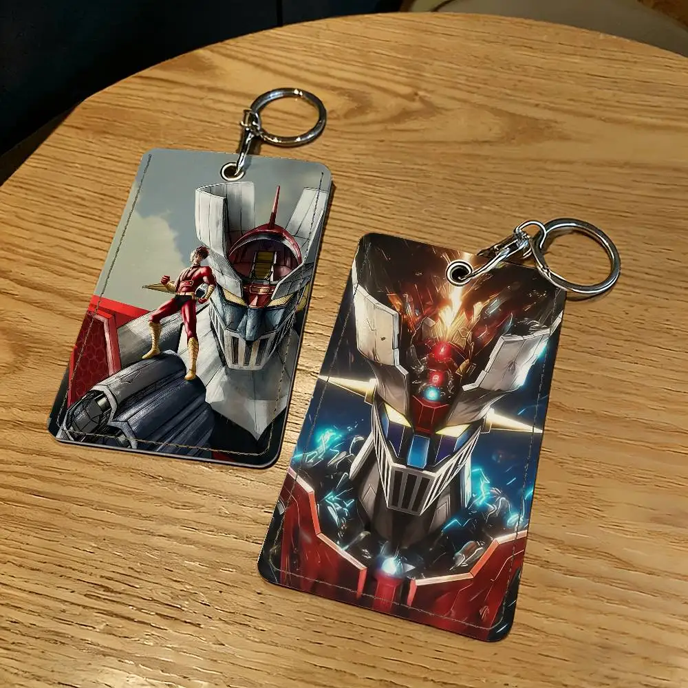 Estuche Protector para Tarjetas con Diseño de Robot M-Mazinger Z, Llavero, Anillo para Llaves, Cerradura de Puerta, Acceso, Regalo de Seguridad