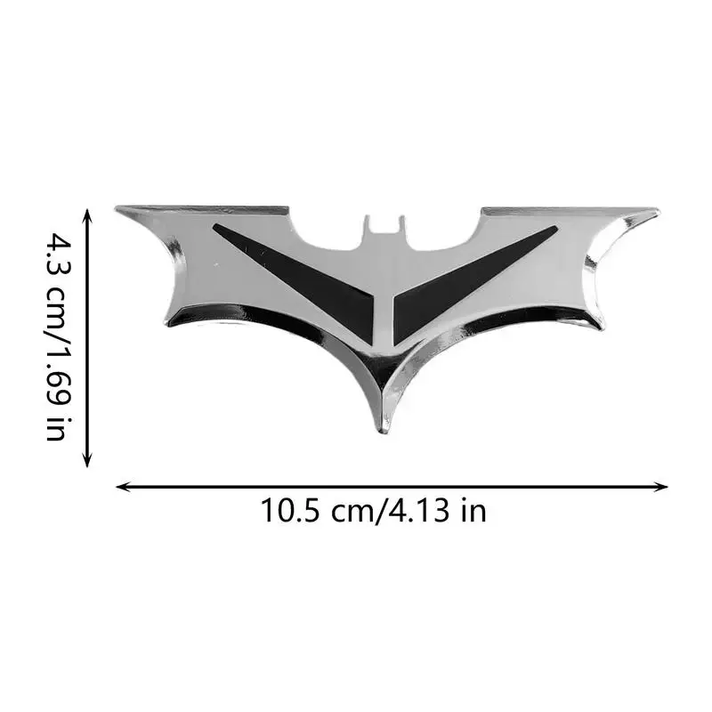 Metal Bat Shape Car Stickers Creative 3D Car Logo Sticker Decal Rear Trunk Decal Motorcycle Automobile Decoration Stickers - Image 5
