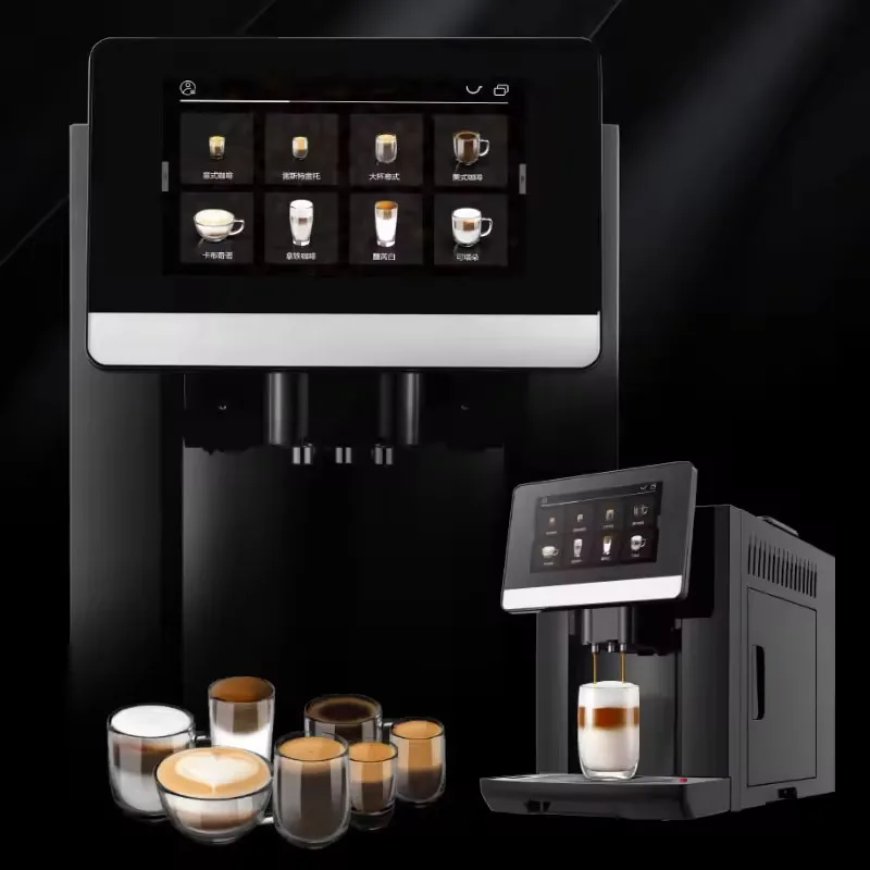 

Hot Sale Wholesale Home Use Household Electric Fully Automatic Bean To Cup Cappuccino Latte Maker Long Espresso Coffee Machine