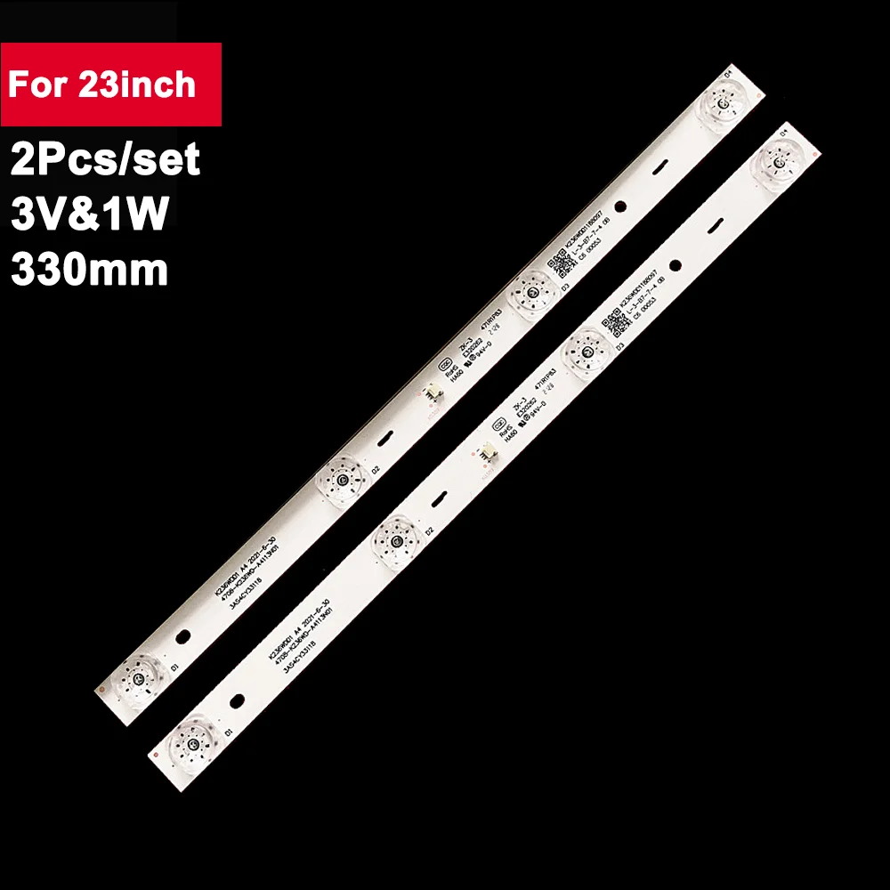 

2pcs 330mm Square Lens Led Backlights Strips For Tv 23inch DH-LM22-F200 4708-K236WD-A4113N01 K236WDD1188097 K236WDD1 A4