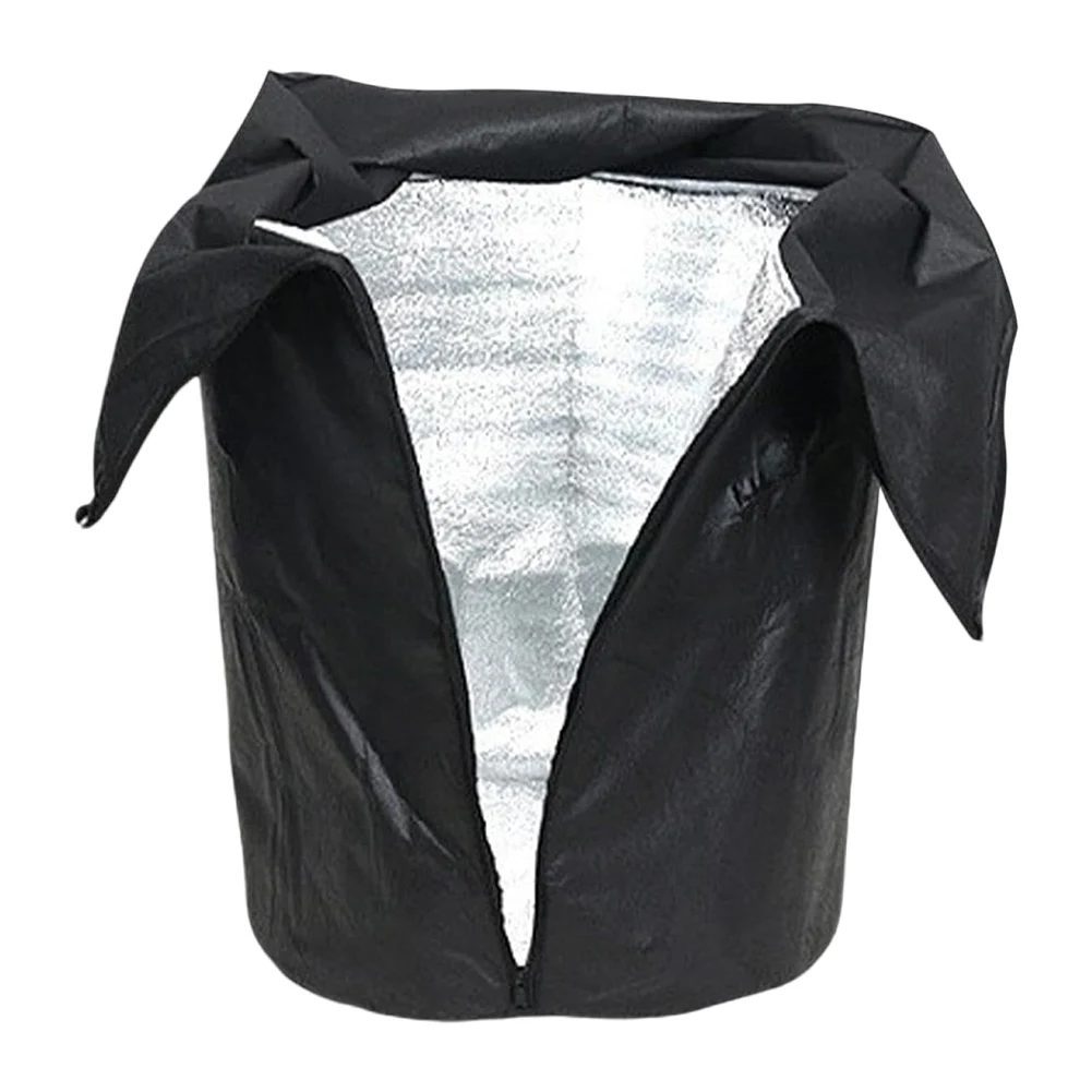 2 sacchetti di protezione antigelo protezione termica per vasi 50 x 45 cm copertura antigelo con coulisse e cerniera per piante in vaso tenere al caldo