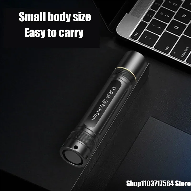 

365nm UV Mini Flashlight USB Rechargeable Lamp Torch Black Light Pet Moss Detector for Cat Dog Stains Bed Bug Moldy Food