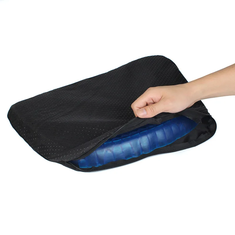 3D Breathable Chair Sitter Latex Silicone Gel Cushion Honeycomb Summer Ice Cool car Cushion Orthopedic Seat Pad Drop shiping