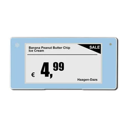 2.9 inç dondurucu dijital etiket Dijital E mürekkep Epaper Fiyat Etiketi ESL Dondurucu için Elektronik Raf Etiketi