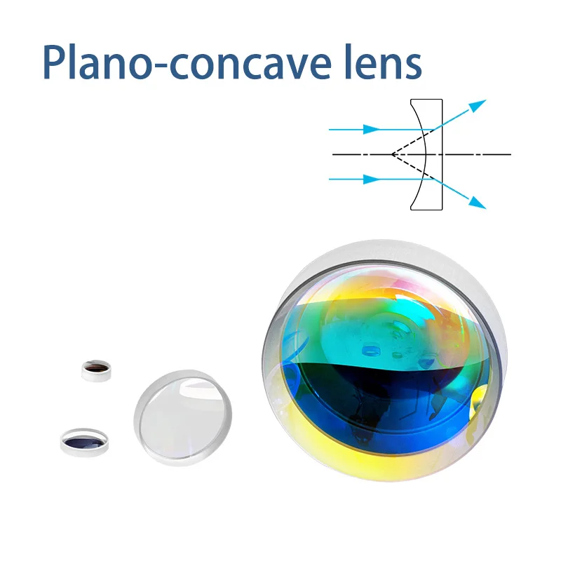 Plano-Concave Lens Diameter 1-100Mm Quartz K9 Material Processing Customized Collimated Imaging Lens