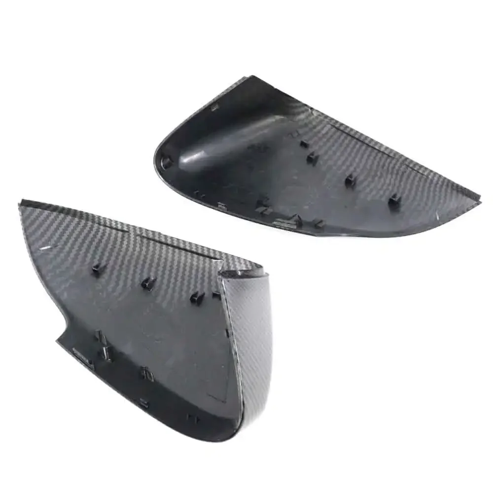 39850573 39850593 For Volvo S80 V40 S40 C30 C70 Pair Carbon Look Side Mirror Covers Caps Rearview Mirror Cover Shell Housing