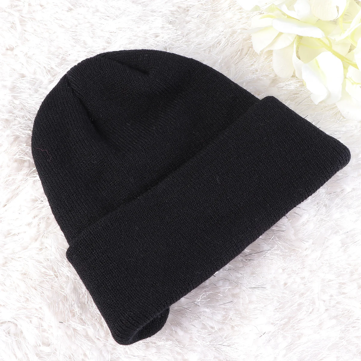 

Warm Knitted Hat For Men Women Cable Knit Beanie Lightweight Thermal Winter Cap Unisex Peaked Hat Knitted Caps