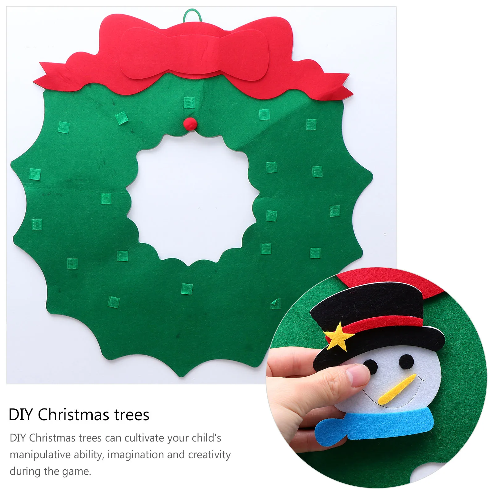 

Halloween Felt Christmas Tree Pendant Child Ornaments Non-woven Fabric Decor for Kids