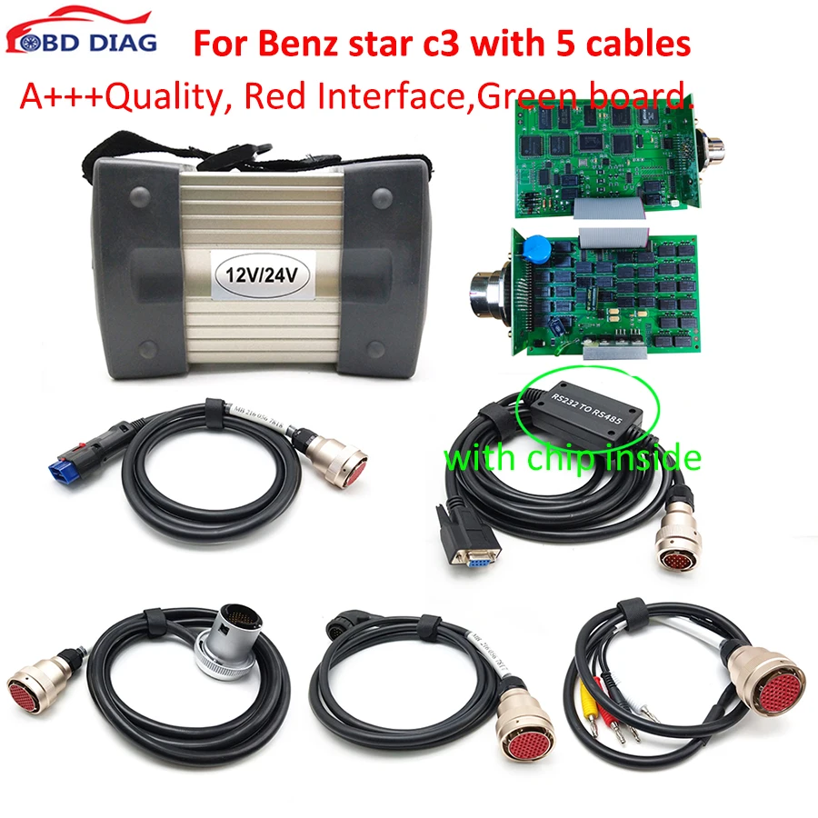 

A+++ Quality MB Star C3 Pro Multiplexer Full Set for Benz Auto Diagnostic Tool New Xentry STAR C3 Mutiplexer with HDD Software