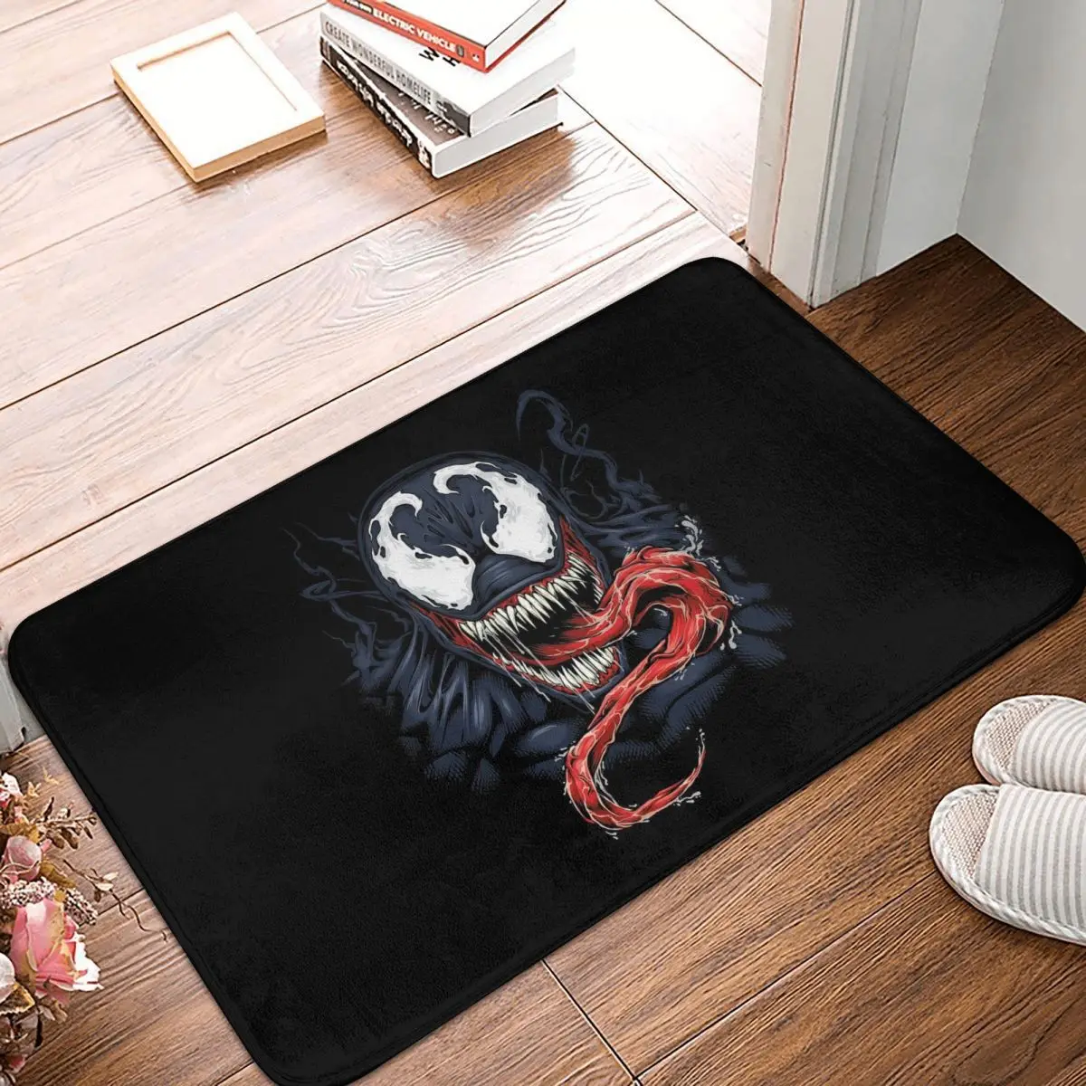 Fun And Funny Kitchen Non-Slip Carpet Marvel Venom Living Room Mat Welcome Doormat Floor Decor Rug