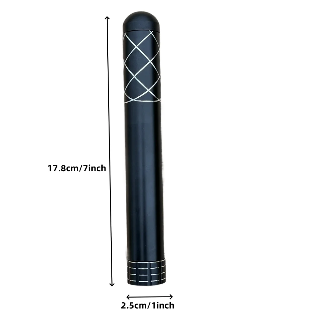 BIG Size Aluminum Alloy Cigar box Tube Holder Storage Tube Cigar Tube Moisture-proof Anti-fall Sealed Tube Smoke Accessories
