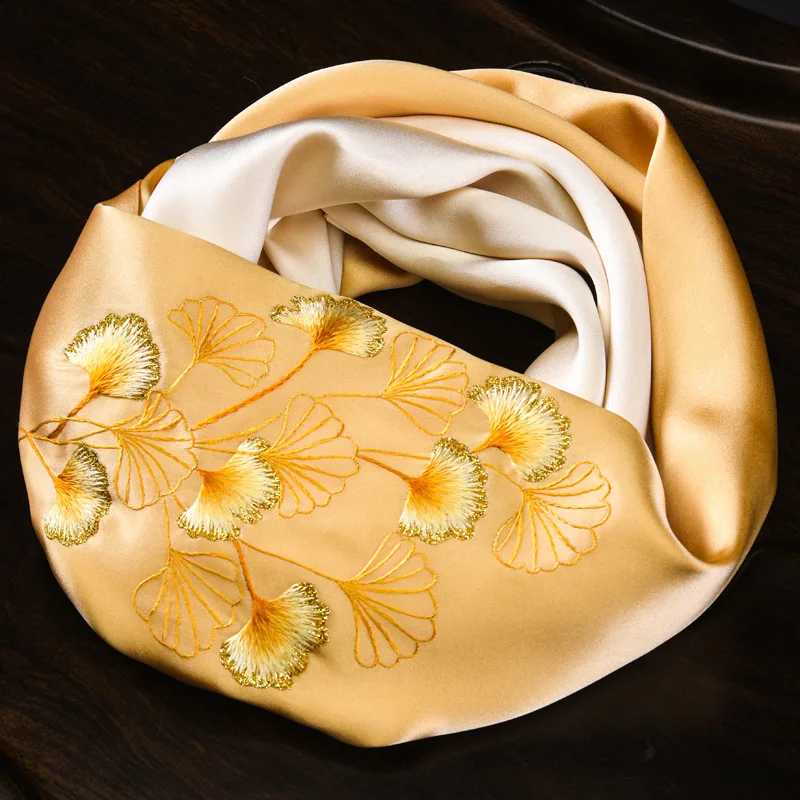 Suzhou Scarf Female Gift Mother Embroidered All-Matching Handmade Embroidery Shawl