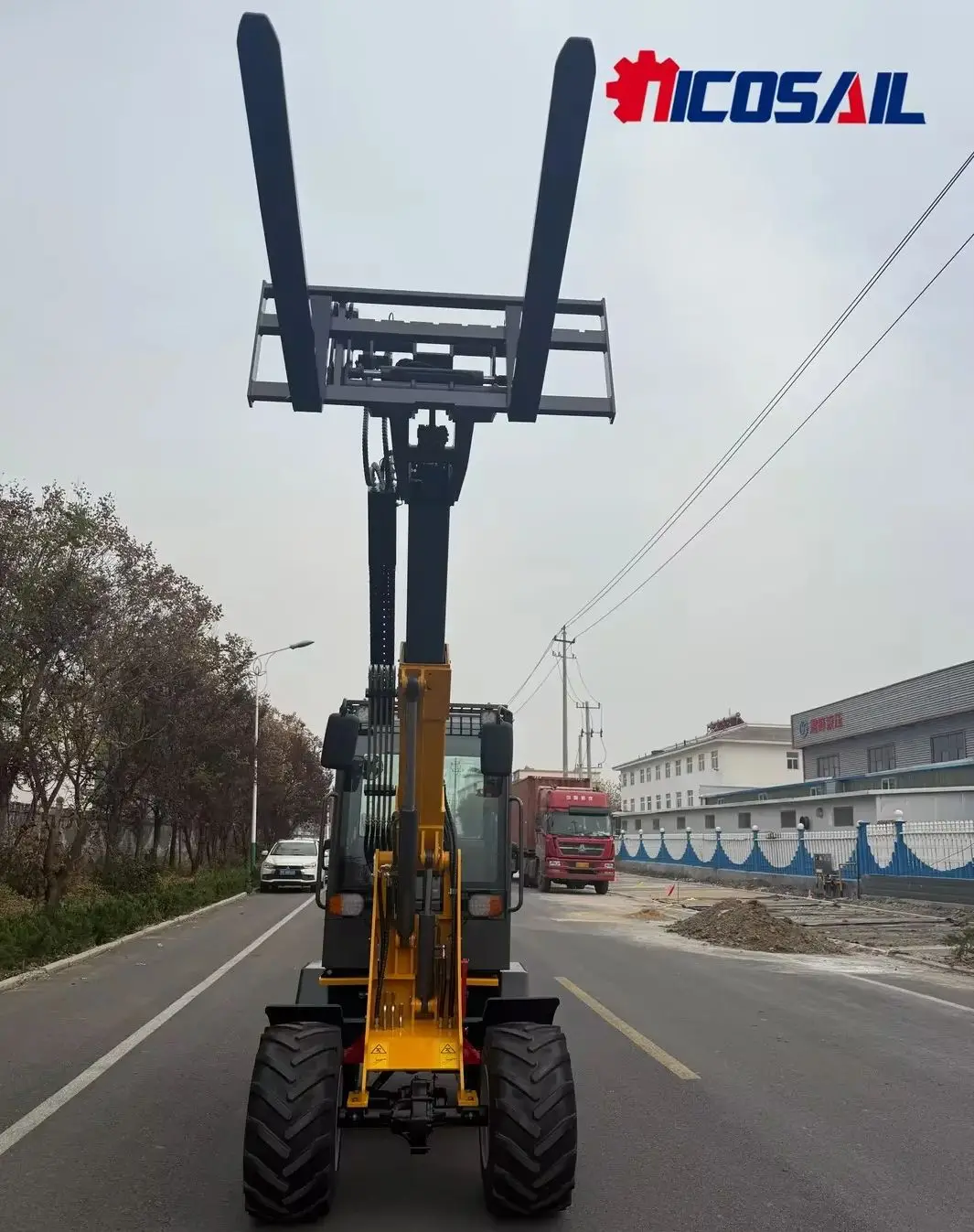 

Telescopic arm micro wheel loader 2-ton wheel loader free transportation