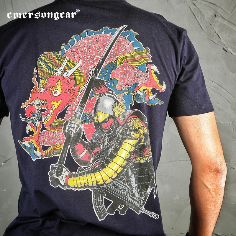 Camiseta Emersongear Ming Guards versión trasera camisetas culturales informales camiseta deportes viajero Camping senderismo al aire libre