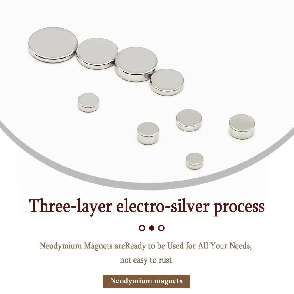 Powerful Neodymium Magnet N35 NdfeB Permanent Magnetic Imanes Round Super Strong Fridge 2x2 4x2 5x2 5x3 6x2 6x3 10x2 10x3 12x2mm