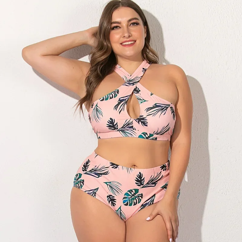 2024 Sexy High Waist Bikini Push Up Brazilian Women Swimwear Print Bathing Suit Plus Size Swimsuit Beach Mujer Biquini Set 5XL