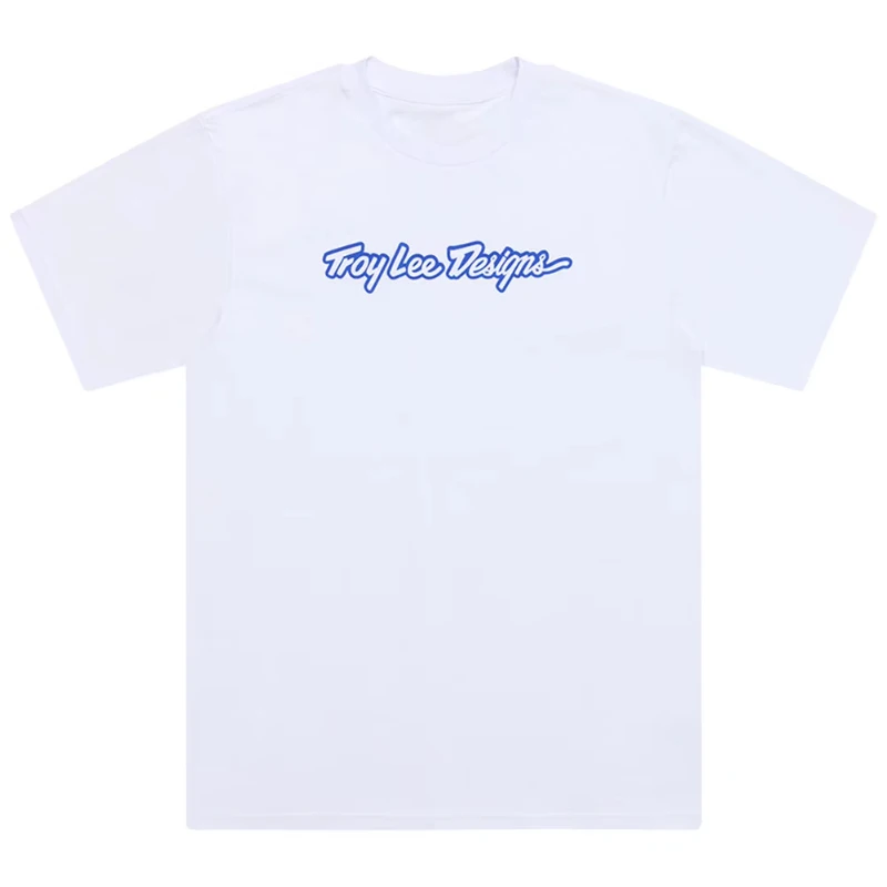 

2025 Summer Casual Troy Lee signature T-shirt high-quality outdoor loose short-sleeved men's and women's shirt top