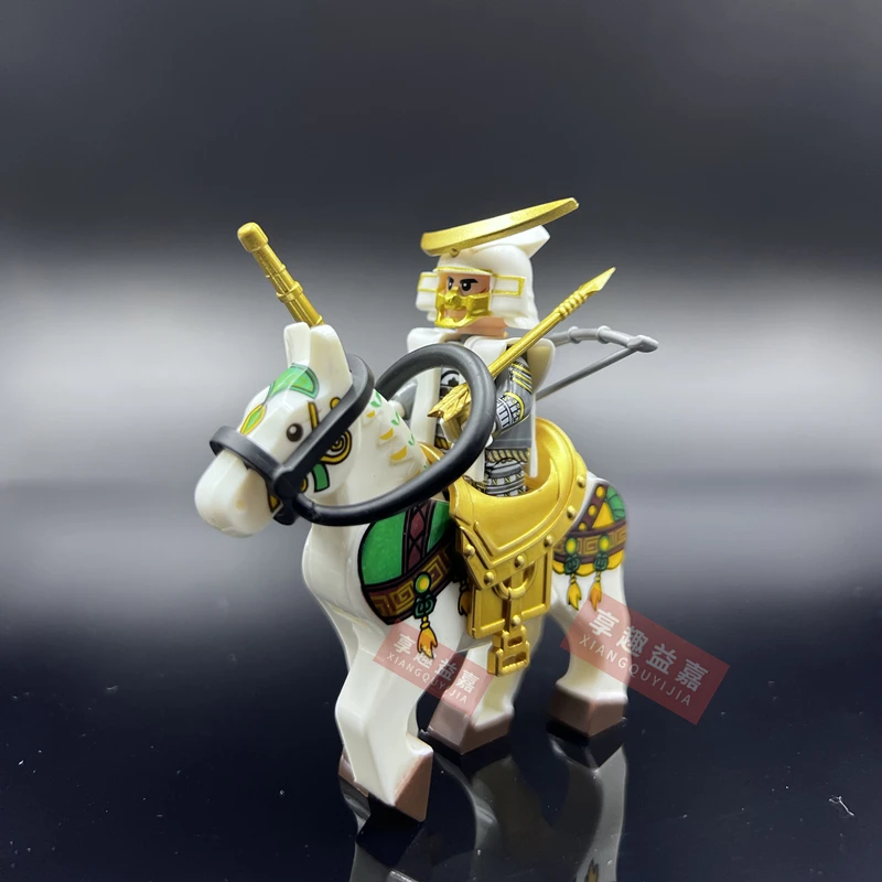 Animation Japan samurai archer Medieval Knights Building Blocks mini action Model figures Assemble Bricks Children toys Gifts