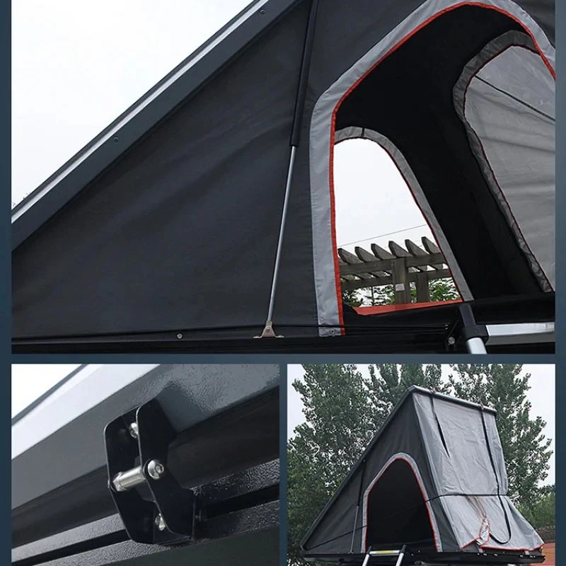 Hot Selling HOTO Aluminum Alloy Hard Roof Top Tent Unit 4 Season Waterproof Guangzhou-Rooftop-Tents-Fo High Quality