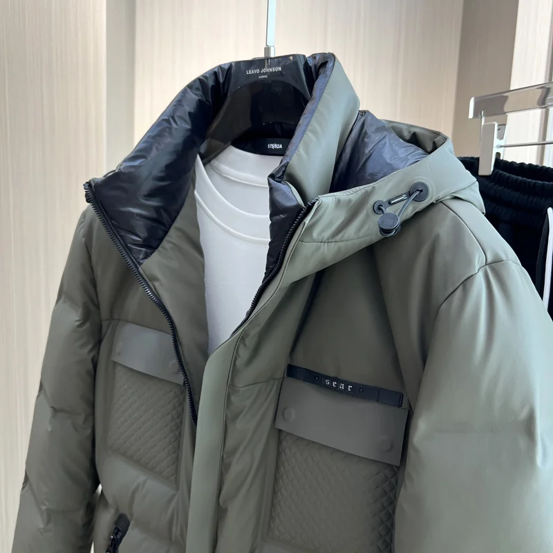 2023 New Winter Puffer Jackets for Men 90 White Duck Short Down Jakcet Man Thick Warm Cold-resistant Hooded Coat Male Top Trend