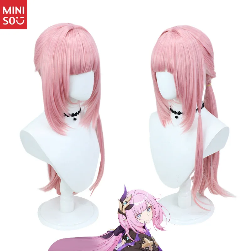 

Парик для косплея Honkai Impact 3rd Elysia - розовый парик Truth-Sentience Herrscher с имитацией кожи головы, аниме-персонаж, волосы Cos