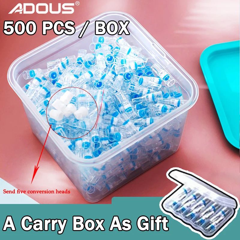 

500/1000PCS Disposable Reducing Tar Cigarette Holder Microfilter Portable Tobacco Filter For 6mm 8mm Smoke Mouthpiece Men Gifts