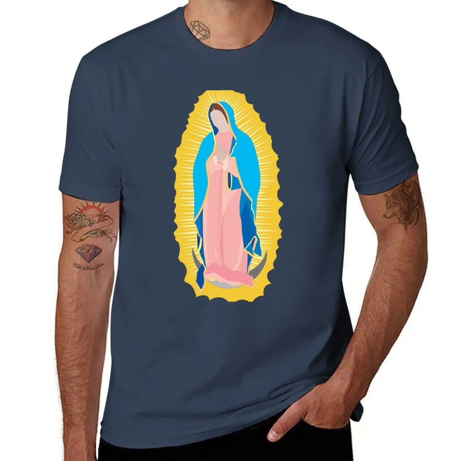 

Virgen de Guadalupe / virgin / madona / our lady T-Shirt Large Size Loose Casual Tee