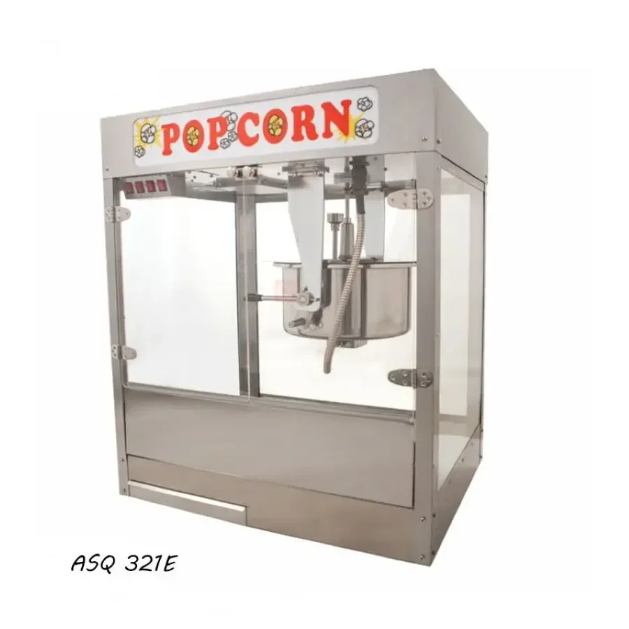 Industrial vending electric automatic popcorn machine large capacity for movie theater cinema