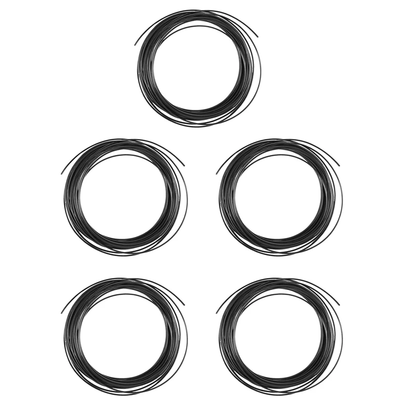 

5Pcs 10M ABS 3D 1.75Mm Printer Filament For 3D Scribble Pen Printers - Black