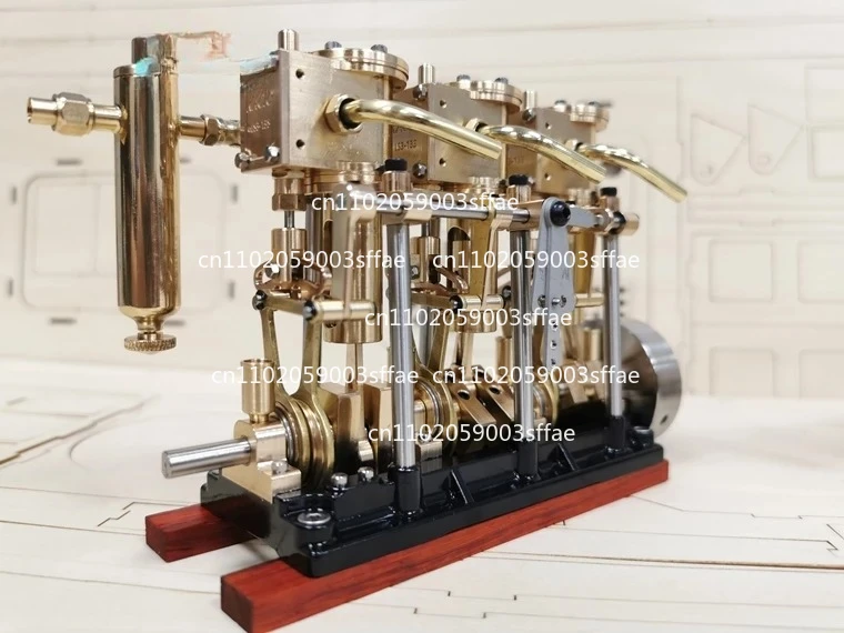 LS3-13s twin-cylinder, three-cylinder steam engine, high torque, steamboat engine, model steam engine