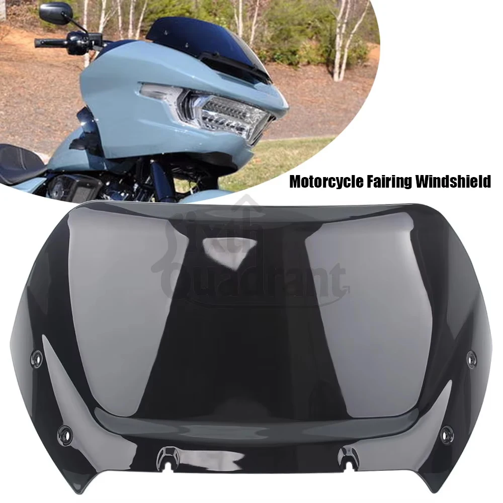 

For Harley Touring Road Glide FLTRX CVO FLTRXSE 2023 Motorcycle Accessories 12" Wind Splitter Windshield Deflectors Windscreen